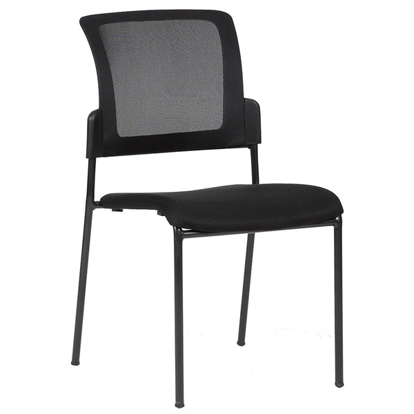 online Büro-Wartestuhl aus Tosini San Diego Black Fabric und Mesh