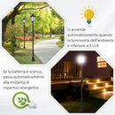 Lampione da Giardino LED a Energia Solare H177 cm  Vincent-4