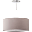 Lampadario a Sospensione con LED Dimmerabili 3 Colori 59x59x44 cm 36W Grigio Chiaro-1