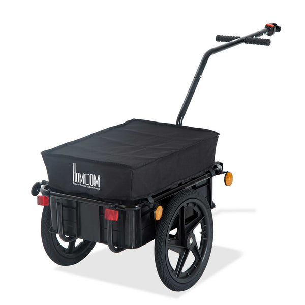 sconto Anhängerwagen für Fahrrad-Gegenstandshalter aus Stahl 144x59x80 cm