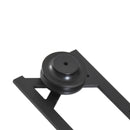 Binario per Porte Scorrevoli con Kit di Accessori in Acciaio Nero 100 cm sm 110mm -5