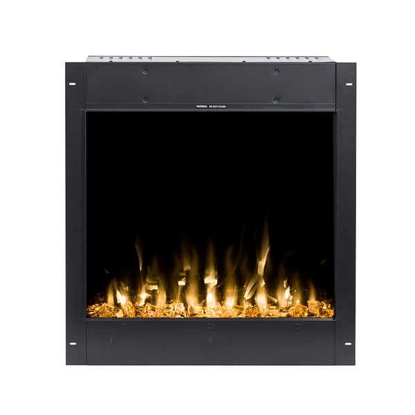 Camino Elettrico da Incasso 60x96,8x16,5 cm Effetto Fiamma 1500W Gangs 38 Nero online