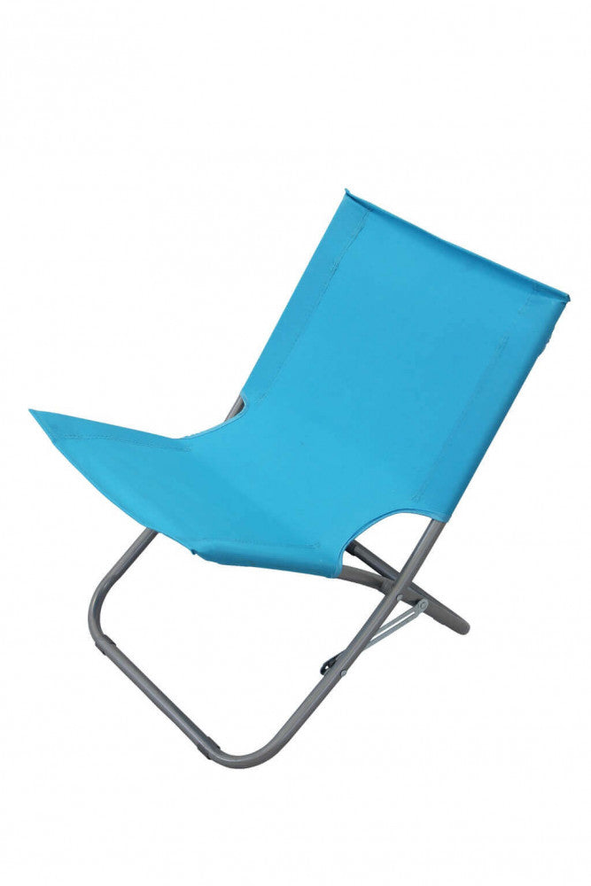 Spiaggina Steel Oxford 49x43x32/55 h cm in Acciaio Blu-2