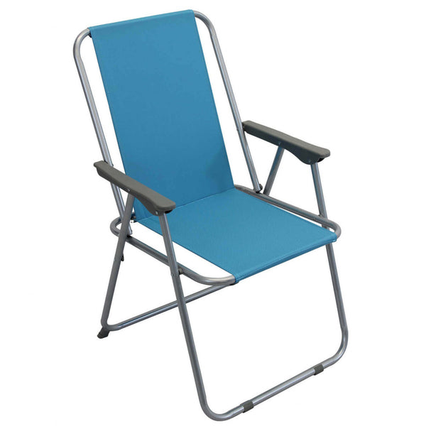 sconto Faltbarer Spiaggina 52x37x38,5/78h cm aus hellblauem Stahl