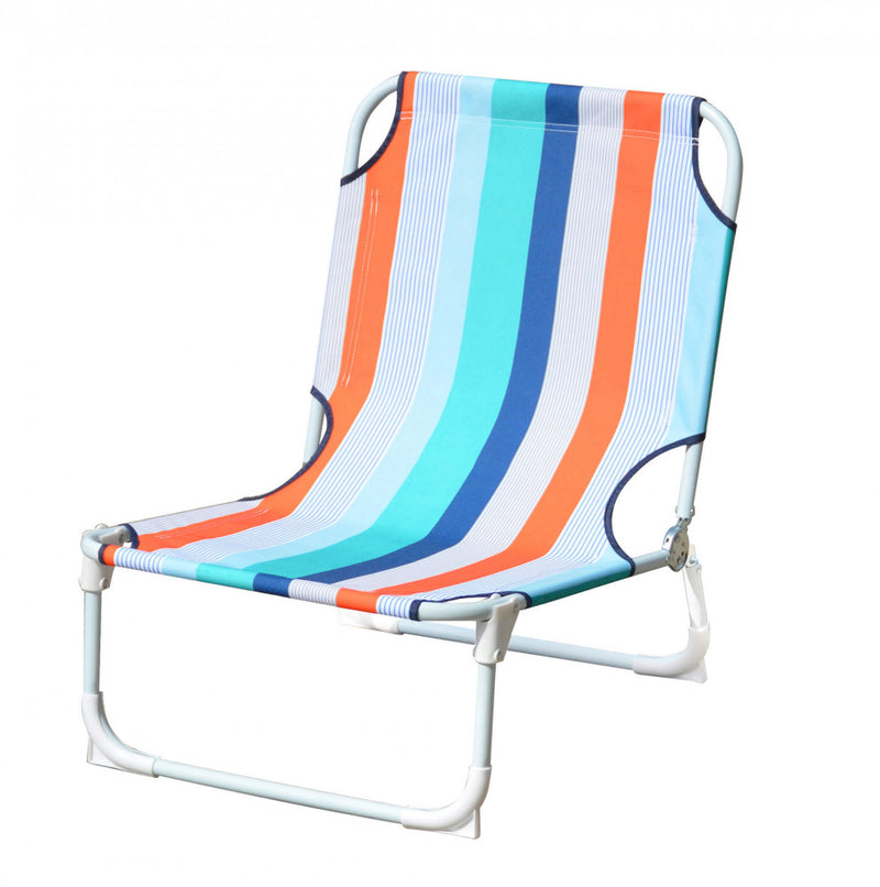 Spiaggina Garda Oxford 58x52x19/63 h cm in Acciaio Multicolor-2