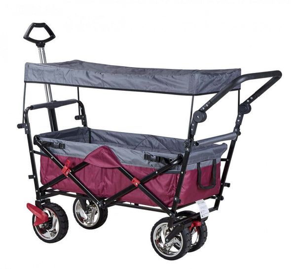 Gartenwagen aus Metall mit Dach Baltic 135 x 54 x 103 cm in Stahl sconto