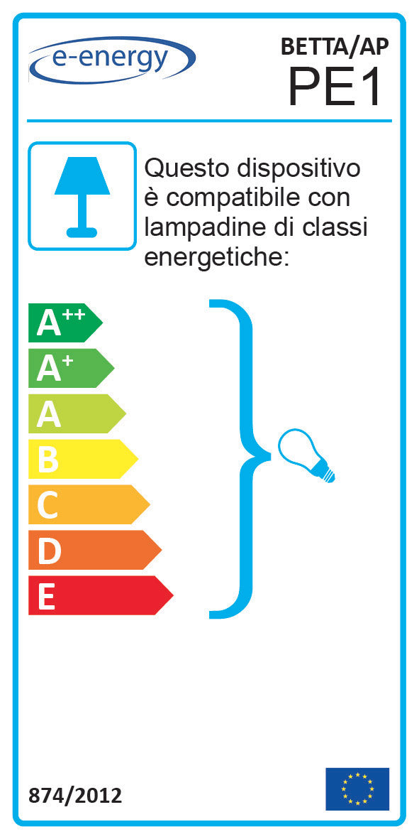 Applique 1xE27 Ganci Trasparenti Vetro Lastra Bianco Decorato Cerchi E-Energy Betta-2