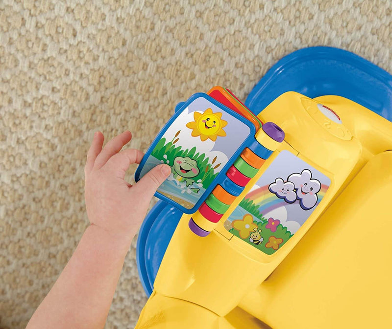 Poltroncina di Cagnolino Ridi e Impara per Bambini Fisher Price Gialla-3