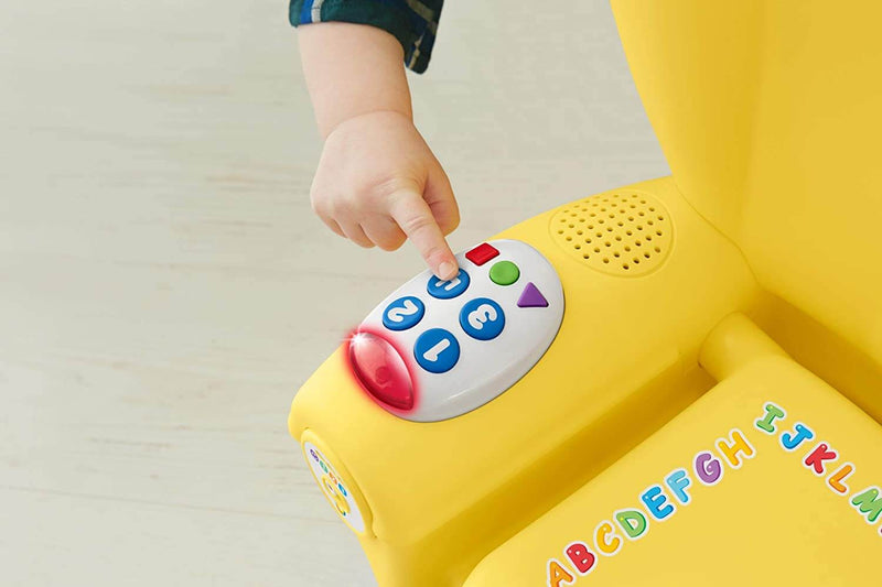 Poltroncina di Cagnolino Ridi e Impara per Bambini Fisher Price Gialla-4