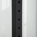 Porta Bilanciere con Supporti 111-151x69x120-150 cm in Acciaio Nero-8