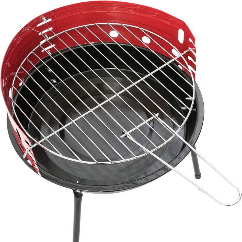 Barbecue a Carbonella Ø36 cm in Acciaio Rosso-2