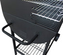 Barbecue a Carbonella 100x47x94 h cm in Acciaio Nero-3