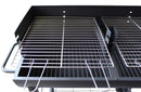 Barbecue a Carbonella 100x47x94 h cm in Acciaio Nero-5