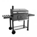 Barbecue a Carbonella 160x65x107,5 h cm in Metallo Nero-1