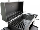 Barbecue a Carbonella 160x65x107,5 h cm in Metallo Nero-4