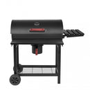 Barbecue a Carbonella 113x70x97,5 cm cm in Acciaio Nero-3