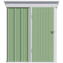 Casetta Box da Giardino 161x95x163/181 cm in Acciaio Verde-9