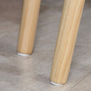 Set 2 Tavolini da Salotto Impilabili Stile Nordico con Gambe in Legno Bianco-8