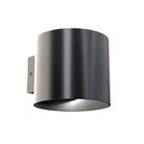 Lampada da parete Ceiling & Wall in Alluminio Rond Nero-1