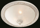 Plafoniera Ceiling & Wall in Metallo Aritos Bianco con Oro-2