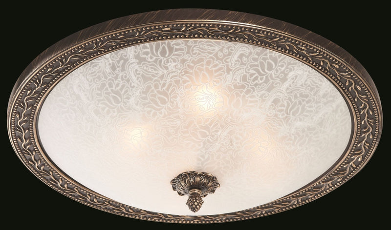 Plafoniera Ceiling & Wall in Metallo Aritos Marrone con Oro-2