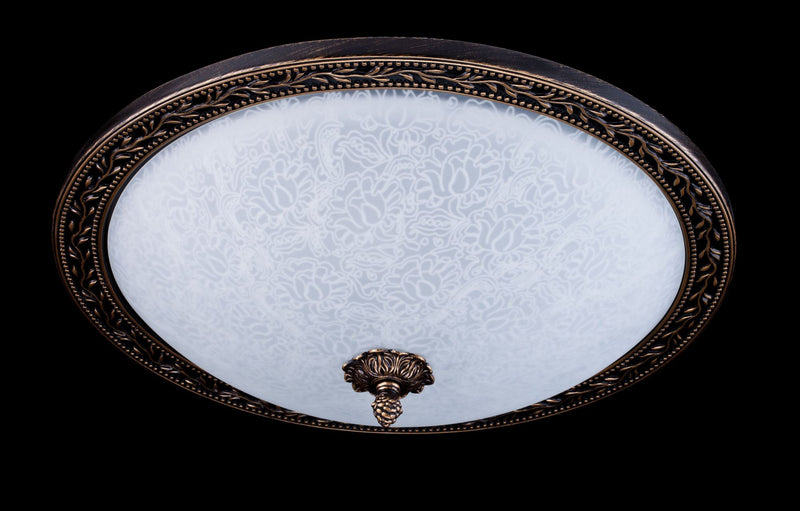 Plafoniera Ceiling & Wall in Metallo Aritos Marrone con Oro-3