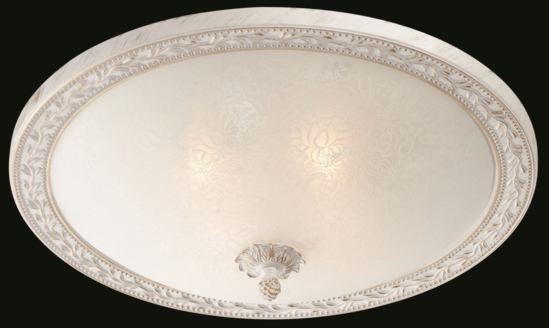 Plafoniera Ceiling & Wall in Metallo Aritos Bianco con Oro-2