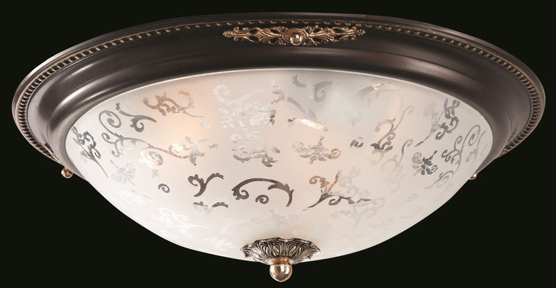 Plafoniera Ceiling & Wall in Metallo Diametrik Marrone con Oro-2