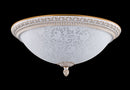 Plafoniera Ceiling & Wall in Metallo Pascal Bianco con Oro-4