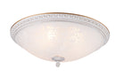 Plafoniera Ceiling & Wall in Metallo Pascal Bianco con Oro-1