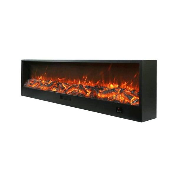 online Elektrischer Einbaukamin 50,7 x 20 x 200 cm 1500 W Flammeneffekt Sined Vesuvio Schwarz