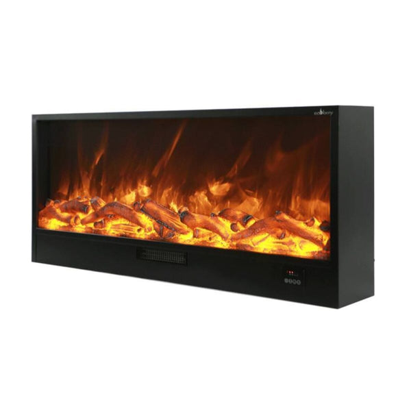 Elektrischer Einbaukamin 50,7 x 20 x 150 cm 1500 W Flammeneffekt Sined Vulture Schwarz online