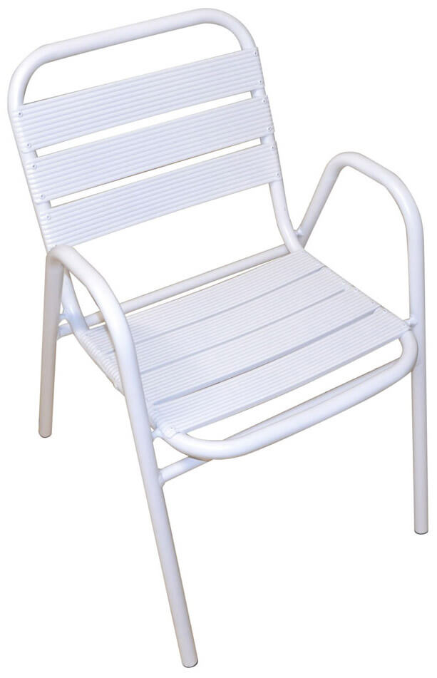 Sedia da Giardino in Alluminio Vorghini Calipso Bianco-1