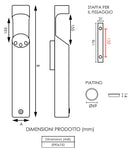 Posacenere da Parete Ø9 cm in Metallo Nero Opaco 3L per Esterno-7