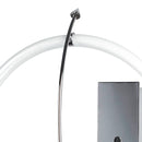 Applique Lampada Bagno Cerchio Metallo Cromo 55 watt T5 Luce Fredda Intec CERCHIO/AP-2