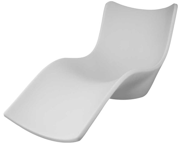 Chaiselongue für den Garten 212x89x103 cm aus Polyethylen Sined Cassiopea Bianca sconto