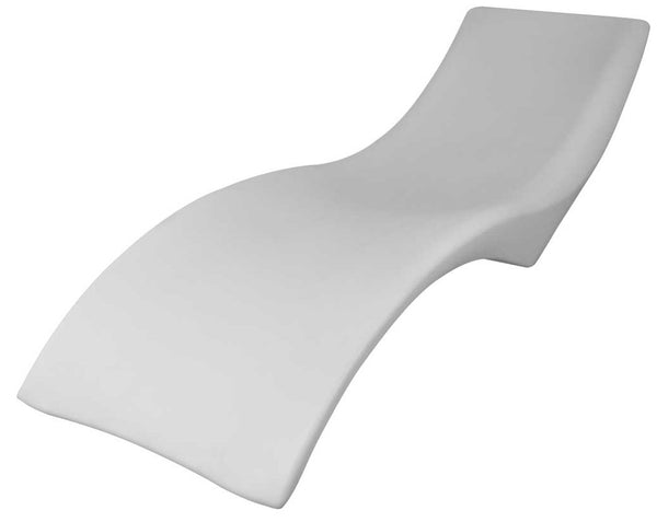 prezzo Chaiselongue für den Garten 220x70x60 cm aus Polyethylen Sined Vega White