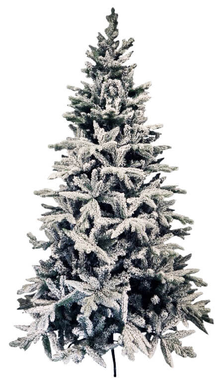 Künstlicher Weihnachtsbaum Schneebedeckte Tanne Cybele Grün Verschiedene Größen acquista