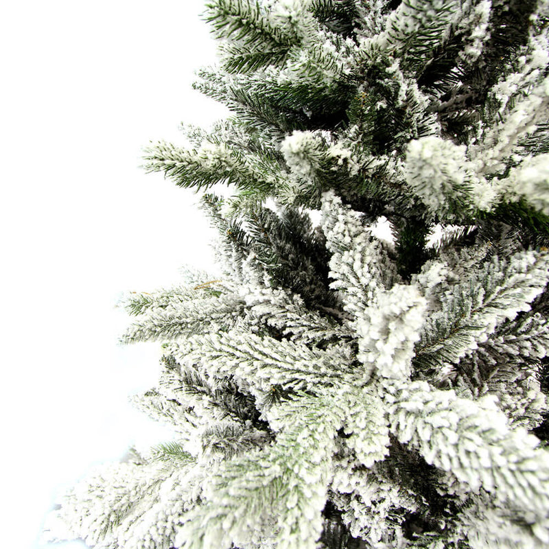 Albero di Natale Artificiale Innevato  Abete Cibele Verde Altezza 152 cm-2