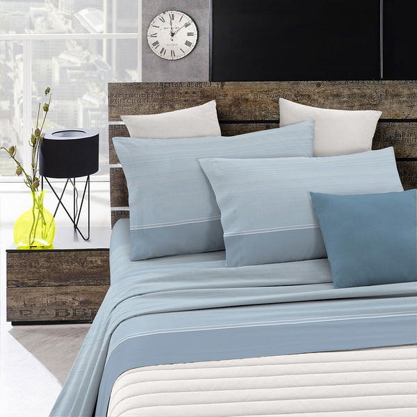 online Bettlaken-Set mit Aufdruck auf der Unterseite und Kissenbezügen von Linee Azzurre