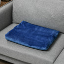 Coperta Reversibile 203x152x0,5 cm in Flanella 330 GSM Blu Scuro-7