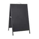 Espositore Pubblicitario Bifacciale Bifacciale con Lavagna 60x90 cm in Metallo Nero-1