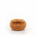 Pouf 36x36xH30 cm in Velluto Kaia Arancione-1