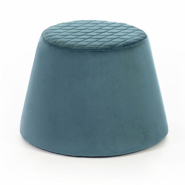 prezzo Hocker aus samtigem Stoff Ø33 cm Blau