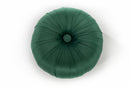 Pouf in Tessuto Vellutato Ø36 cm Verde-2