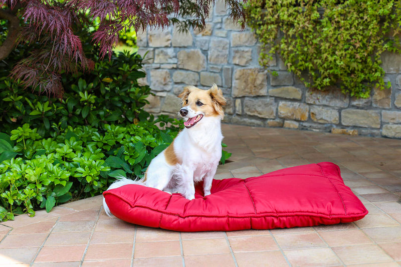 Cuscino Imbottito per Cani e Gatti 60x100 cm in Microfibra Chunky Bordeaux-1