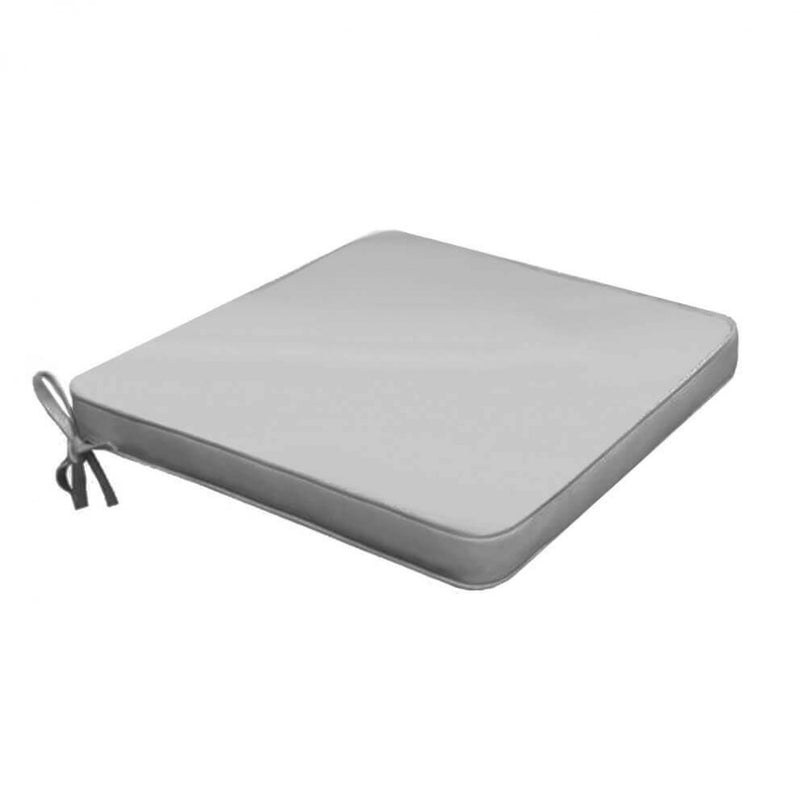 Cuscino Real Seduta 39x39x4 cm in Poliestere Grigio-1