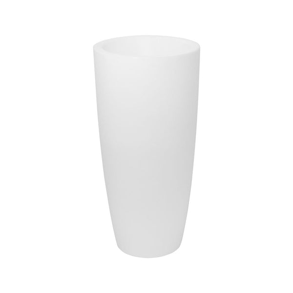sconto Ø33 cm LED-Gartenleuchte Vase aus Harz 5W Cypress Cold White