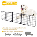 Barriera Divisore di Protezione Macchina per Cani Regolabile 91-145x30 cm -5