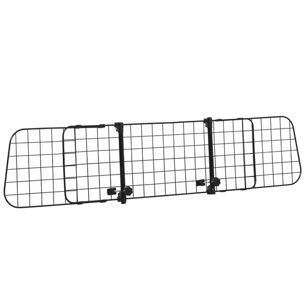 Verstellbares Trenngitter 91-152x30 cm für den Transport von Hunden im schwarzen Auto acquista